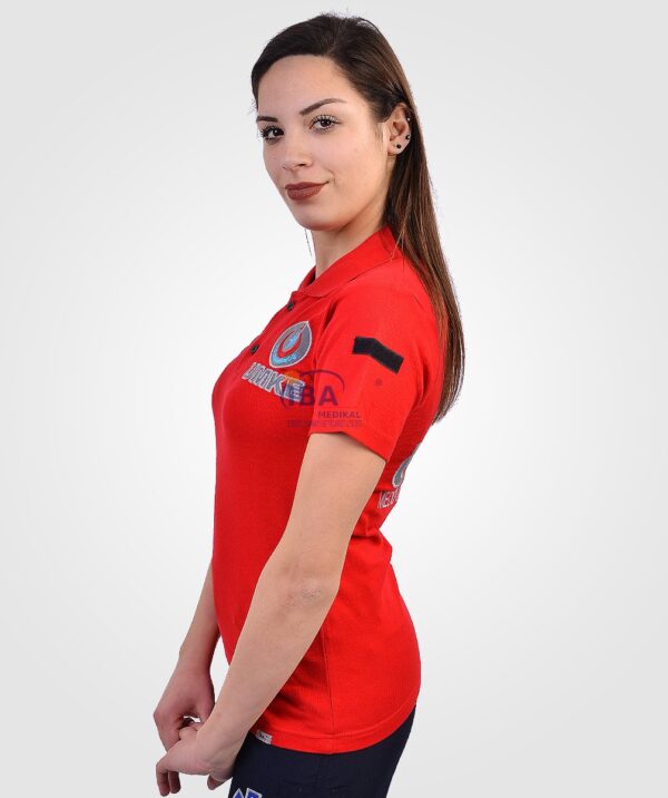 UMKE Kırmızı Polo Yaka T-Shirt ( M Beden ) - Görsel 3