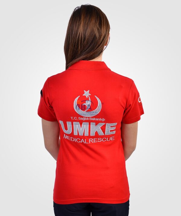 UMKE Kırmızı Polo Yaka T-Shirt ( M Beden ) - Görsel 4
